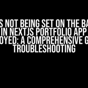 Data is not being set on the basis of params in Nextjs portfolio app after it is deployed: A Comprehensive Guide to Troubleshooting